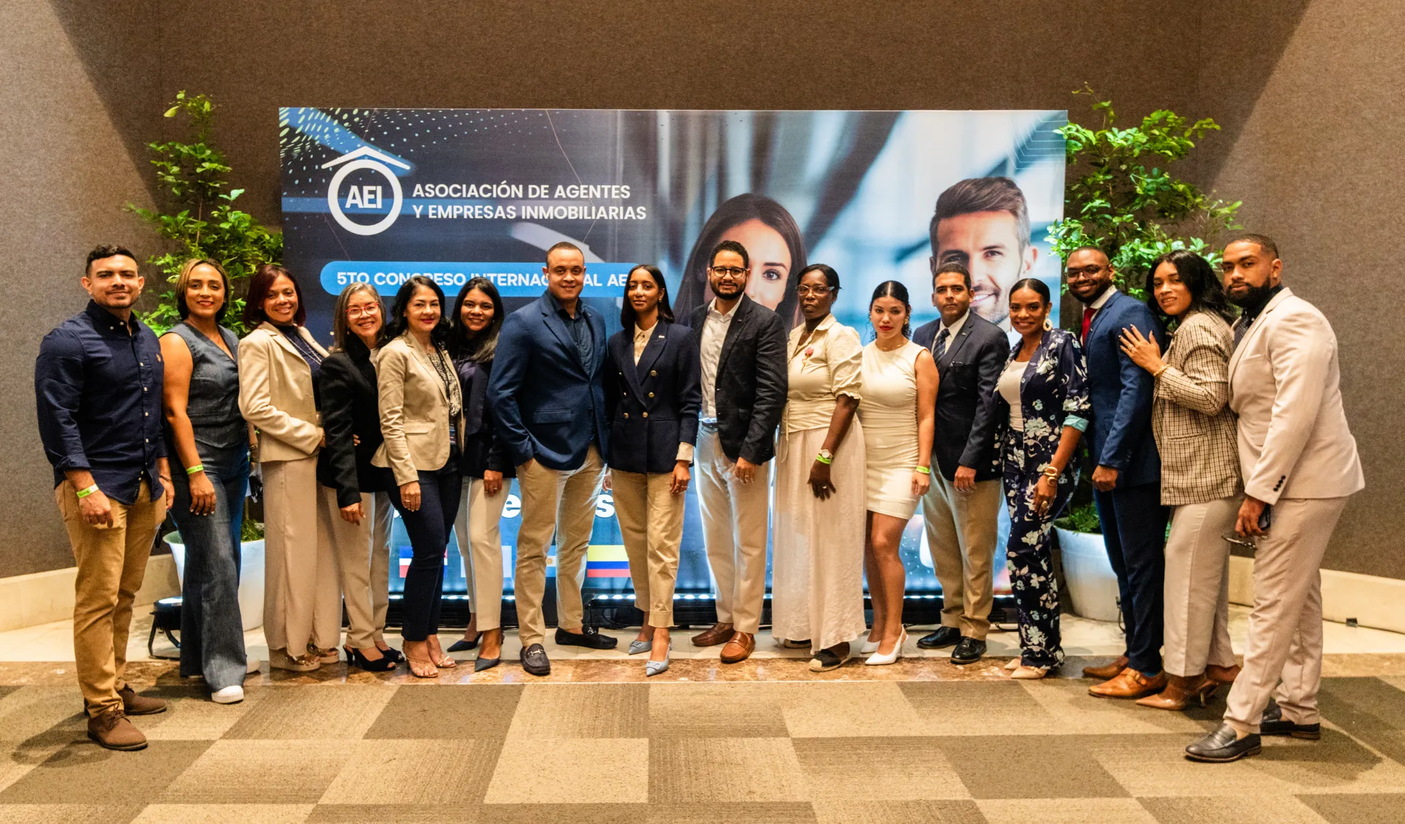Todo el equipo de H&J Real Estate participando en eventos de la Asociación de Agentes y Empresas Inmobiliarias Dominicanas AEI
